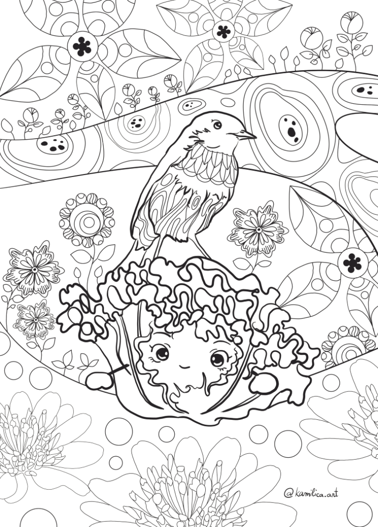 Pobarvanka Odrasli Hana str 2