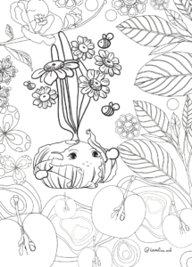 Pobarvanka Odrasli Hana str 4